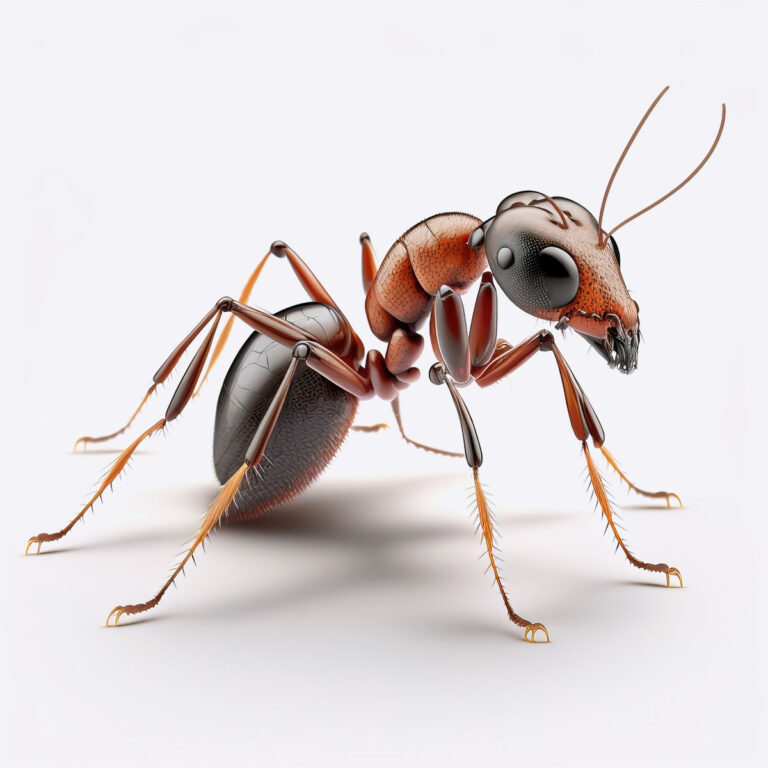 3D rendering of a fire ant